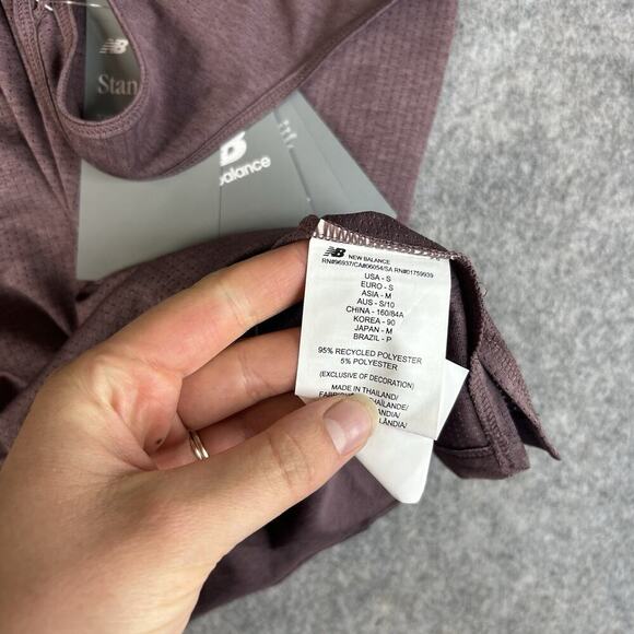 New Balance Tank Top Womens Small Racerback Purple Mesh Athletic - Picture 7 of 8